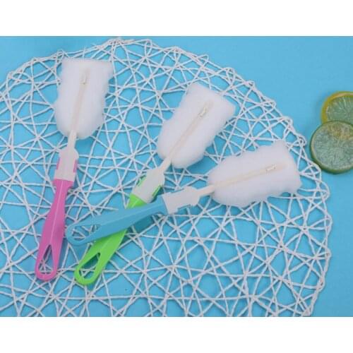 Artifact Long-handled Brush Cup Clean Washing Bottles no Dead Angle tea undertakes Sponge Milk Bottle Brush cleaner