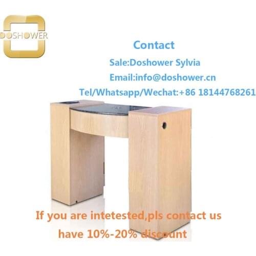 Beauty salon table nail with acrylic nail dip powder for manicure table with vent