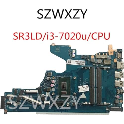 SZWXZY For HP 15-DA Laptop Motherboard With SR3LD/i3-7020u/CPU L20373-001 L20373-601 EPK50 LA-G07EP Rev:1.0 100% Working