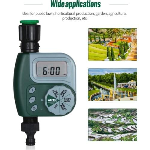 Garden Watering Timer Irrigation Controller Programmable Automatic Electronic Home Hose Faucet Autoplay Watering System