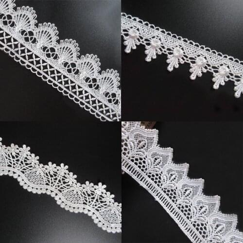 1 Meter 3.8-5.5cm Lace Trim Lace Applique 4 Assorted Pattern Polyester for Clothes Home Textiles Apparel DIY Sewing Lace Fabric