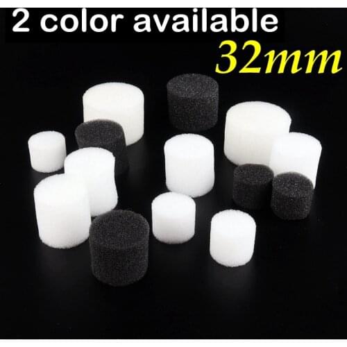48pcs 32mm Planting Sponges Used For Garden Vegetable Soilless Growing Matched Hydroponic Basket Aeroponics Planting Mesh Pot