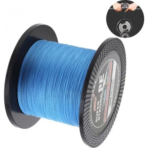 500M 550Yards Blue PE Braided Fishing Line 4 Strands 18 28 40 50 70 80 90LB Multifilament Fishing Line