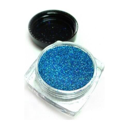 5g/jar Blue Holographic Glitter Ultra Fine .008, resin supplies, rainbow glitter, loose glitter, nail glitters