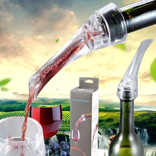 Acrylic Olecranon Wine Aerator Pourer Decanter Spout Birthday Holiday Party Quick Decanter Wine Pourer Device