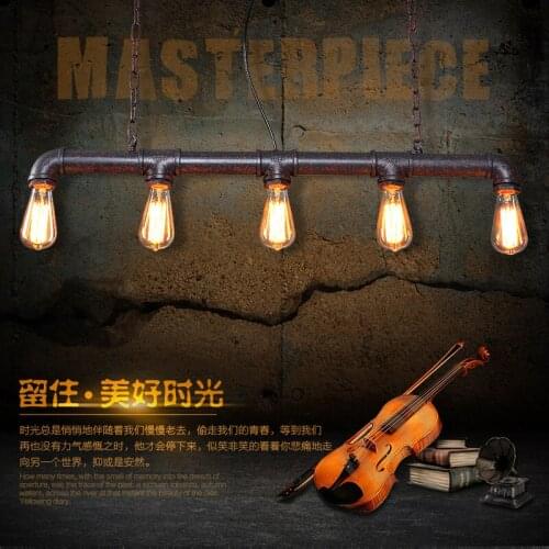 American vintage parlor industrial pipe pendant ligfhts in the loft designer retro restaurant bar top luminaire