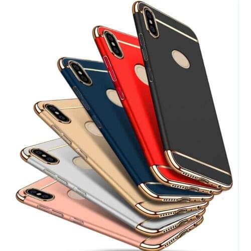 Ultra Thin Plating Frame Hard On Cover For Xiaomi Mi Max 3 Mi A3 Mi 9 Lite Back Cover Redmi Note 8 Pro 7A S2 Bumper Case