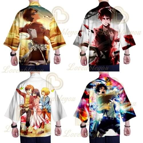 Summer Casual Cool Streetwear 3D Print Japanese Anime Kimono Cosplay Women/Men Fashion Shirts Streetwear Cardigan Coats