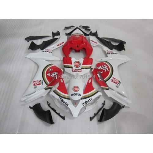 Hot Red+White UV Paint Bodywork Fairing Injection Mold For Yamaha YZF R1 2007-2008 08 (6) [CK1223]