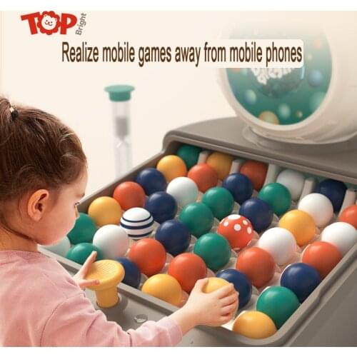 ToP BRIGHT Chindren Ball Matching Logic Game Parent-child Interactive Family Rainbow Board Game Puzzle Baby Kids 3Y