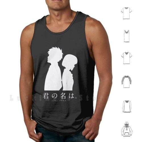 Anime Kiminonawa Tank Tops Vest Sleeveless Kimi No Na Wa Your Name Mitsuha Kuchikamizake Taki Japan Anime Famous Film Comic
