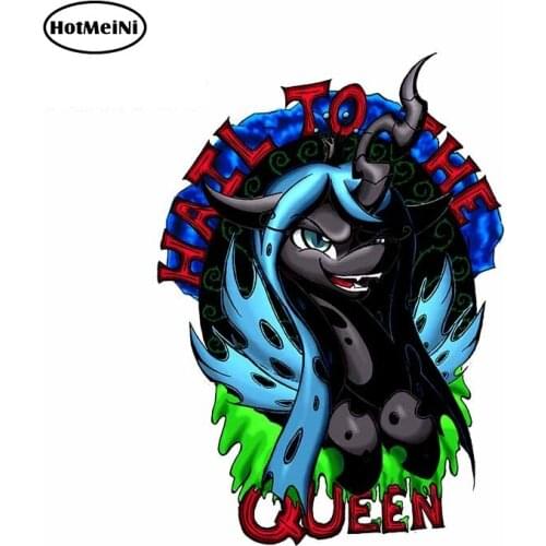 HotMeiNi 13cm x 9.2cm Auto Car Stickers for HALL TO THE QUEEN Demon Unicorn Cartoon Decal Waterproof Vinyl Car Wrap