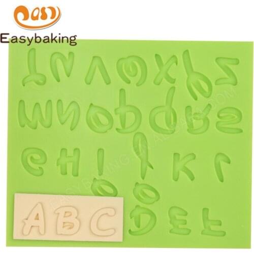 Capital Letters Lowercases Numbers Silicone Mold Handmade Fondant Cake Decorating DIY Arts & Crafts Mould