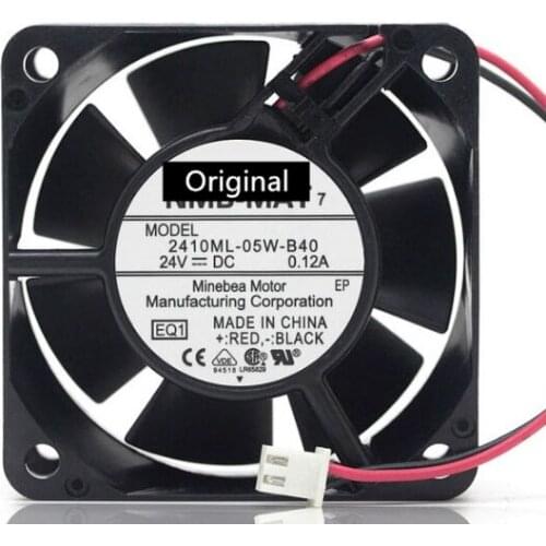 Original 100% working 2410ML-05W-B40 6025 24V 0.12A Inverter cooling fan