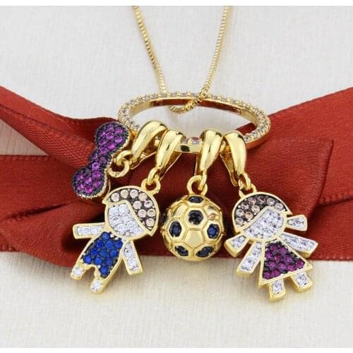 Gold Color Lovers Couple Pendant Necklaces Fashion 2021 Boys Girls Love Couple Necklaces Jewelry for Women Stainless Steel Chain