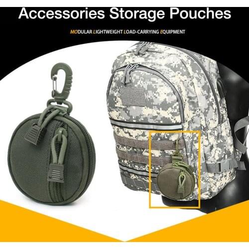 Portable Mini EDC Pouch Coin Storage Zipper Bag Key Accessories Storage Pouches For Outdoor Camping Use