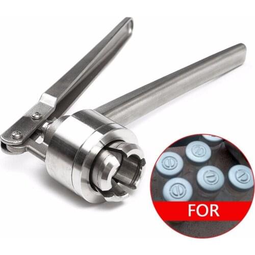 Stainless Steel Manual Vial Crimper Hand Sealing Machine for Crimping 20Mm Flip Off Caps for Aluminum Caps