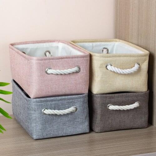 Folding laundry basket toy storage bag Socks Underwear organizer Bra books Toys Storage Box Organizer Cosmetics Nursery HamperWF