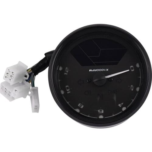 LED Motorcycle Backlight Digital 3 Cylinder Tachometer Speedometer Odometer Gauge for Motorbike Be Visibled At Night