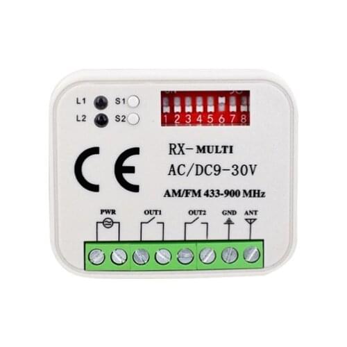 For Multi frequency 280-868mhz auto scan frequency Universal Garage door remote control receiver