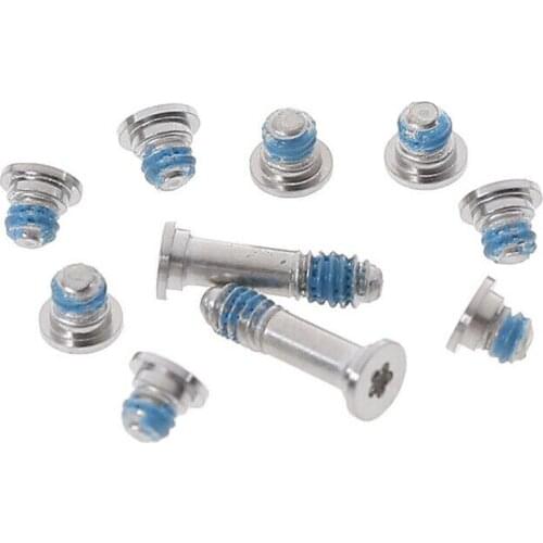 10Pcs Laptop Notebook Computer Back Cover Screws For MacBook Air A1370 A1369 A1465 A1466 2011-2017