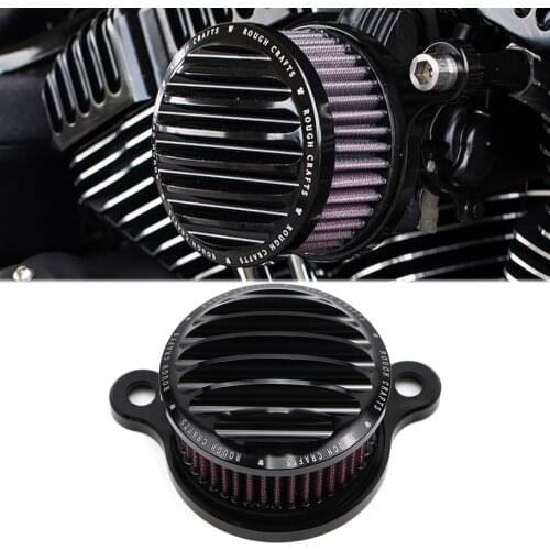 Motorcycle Air Cleaner Intake Filter System Kit for Harley Forty Eight / Iron 883 / Sportster 1200 Aluminum Alloy Black / Silver