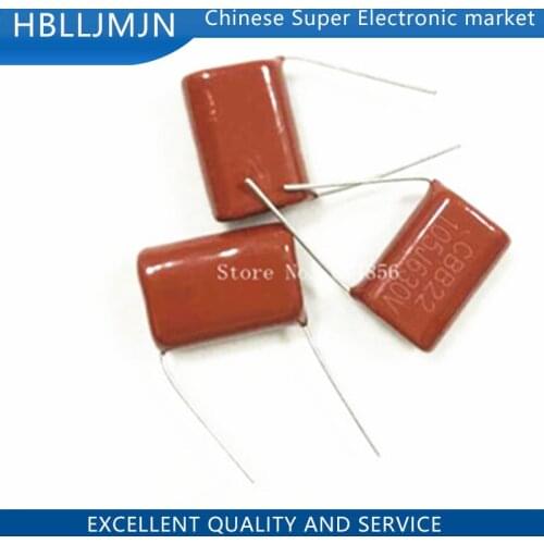 10PCS 630V105J 630V 1UF Pitch 20mm 105 1000NF CBB Polypropylene film capacitor