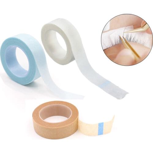 3Rolls Eyelash Extension Medical Tape Under Eye Pad Breathable Paper Isolation Grafted Lashes Patches 3 Colors