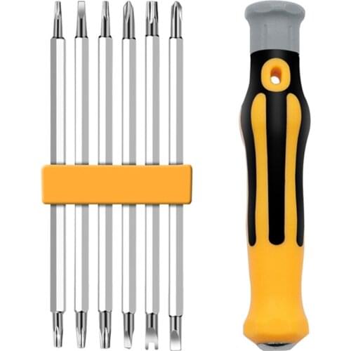 6 In 1 Multifunctional Precision Screwdriver Drill Bit Set Smartphones Digital Camera Plug Teardown Repair Tool Screwdriver Bits