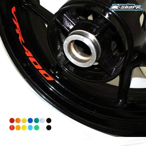 8 X custon inner rim decals wheel reflective Stickers stripes FIT HONDA VFR400