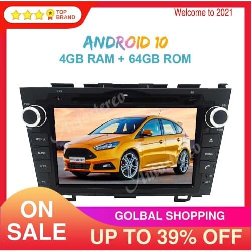 Android 10 4GB+64GB Car GPS Navigation For Honda CRV CR-V 2006-2011 Car DVD Player Multimedia Radio Tape Recorder Head Unit DSP