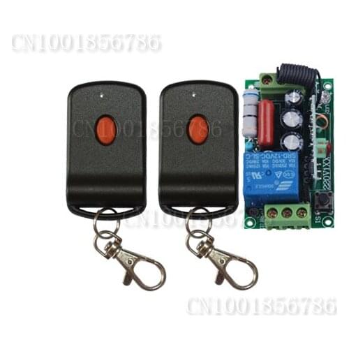 220V 1CH Wireless Remote Control Light Switch System Lamp LED SMD Access System With 2PCS transmitter