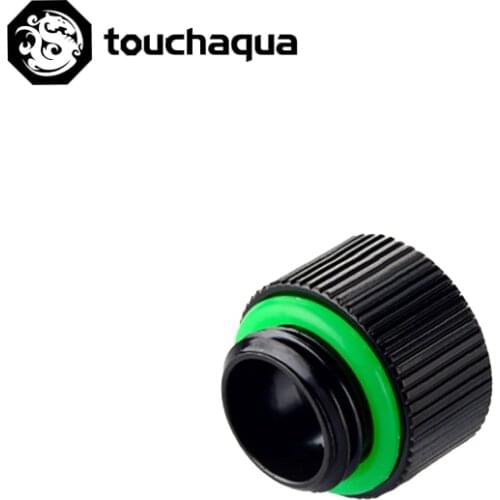 Bitspower Touchaqua G1/4" 10mm Male To Female Extension Fittings,Computer WaterCooling Kit Build Extender Black ,Silver,BPTA-F95