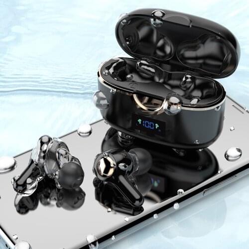 Bluetooth Earphones With Mic 9D Stereo Gamer HD Headphones TWS Hifi Wireless Earbuds Microphone 2 Drivers Waterproof 5.1 Gaming