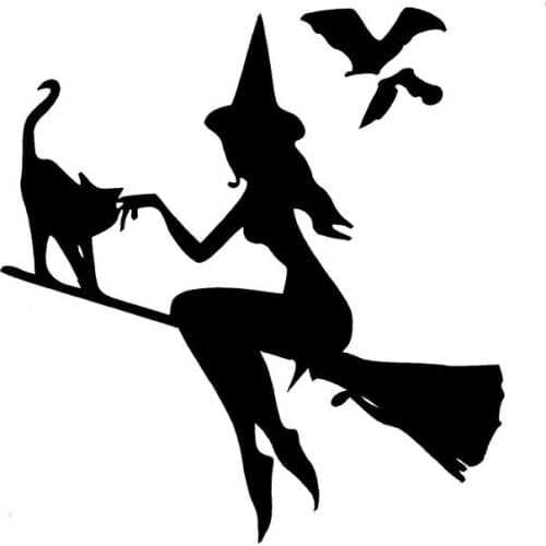 BRUCEJOHNSON Witch Stickers