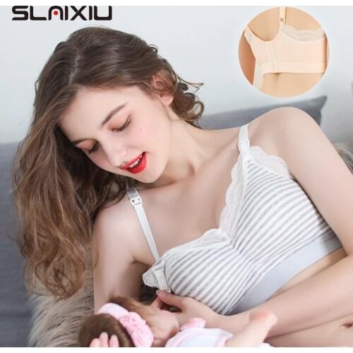 3PC/lot Maternity Nursing Bras for feeding Women Lace Breastfeeding Bra Adjustable Feeding Bra Pregnancy Clothes