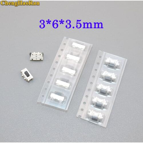 ChengHaoRan 50PCS High quality SMT 2PIN Tactile Tact Push Button Micro Switch Momentary 3X6X3.5MM Side Push
