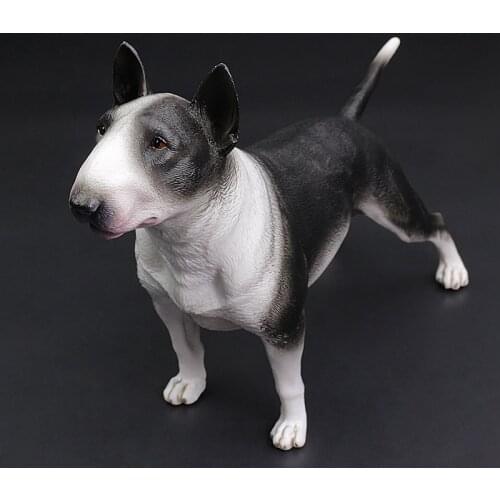 DDWE 20.8CM Bull Terrier Bulldog Pet dog Animal Figures Simulation Animals models Children Cognitive toys Photographic Props toy