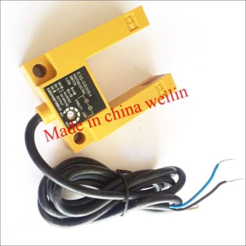 E3S-GS30 color code groove type photoelectric switch sensors slot type detection range 30mm DC NPN/PNP NO/NC IP66