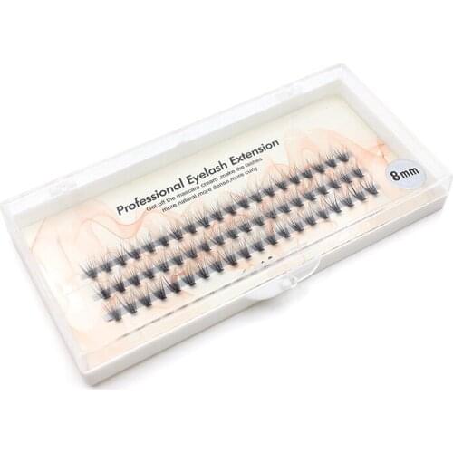 FUNMIX FC-008 20D Cluster Premade Fan Volume Individual Lashes Knot-free Faux Mink Grafting False Eyelashes Extensions