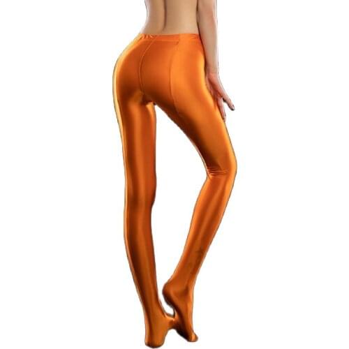 Oil Glossy Shiny Fitness Legging Sexy Pantihose Leggings Body Shaping Pants Trousers Women Clubwear Streetwear Strumpfhose Panty