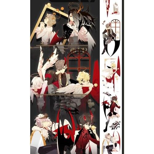 Gothic Theme Tape4 Washi Masking Tapes for Card Making DIY Scrapbooking Decorative Stickers