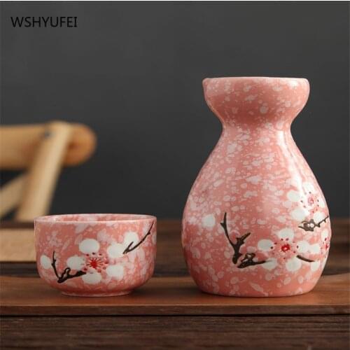 Vintage style exquisite Japanese sake pot wine ceramic tableware Japanese sake household set tableware kitchen cooking tools