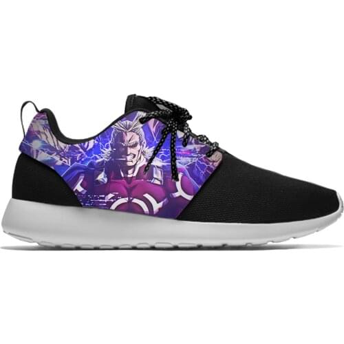 Japanese Anime Manga My Hero Academia All Might Sport Running Shoes Casual Breathable Lightweight 3D Print Men Women Sneakers
