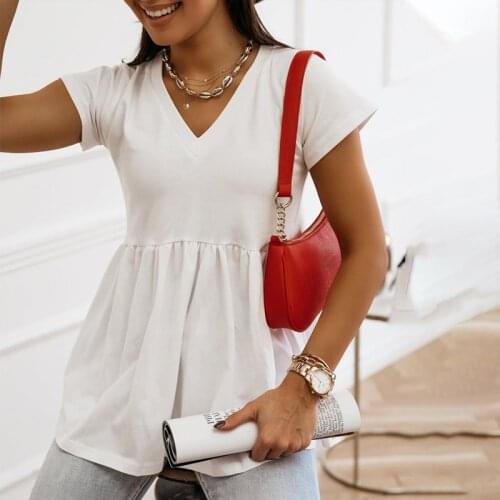 LLYGE Short Sleeve Blouses