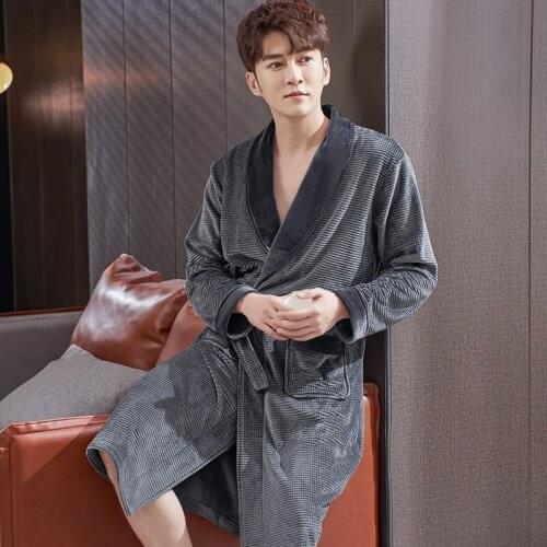 MENGLAIQIAN Men's Warm Robes China