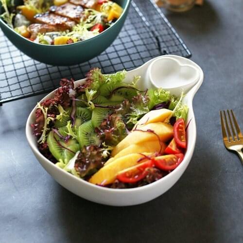 Soup bowl noodle bowl original design direct creative large fruit salad dish Japanese style household ceramic bowl soup b