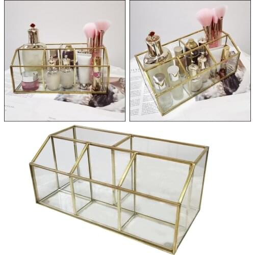 Multi-function Cosmetic Desktop Makeup Organizer Storage Box 5 Compartments