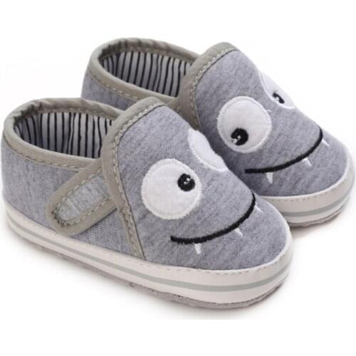 Fashion Autumn Fall Newborn Baby Boys Big Eye Print Casual Shoes Soft First Walkers Anti-slip Baby Shoes 0-18M