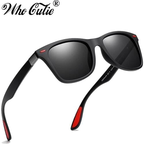 WHO CUTIE 2019 Polarized Sunglasses Men Brand Designer High Quality Square Frame Cool Male Sun Glasses Women Shades OM780